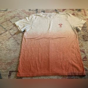 Arizona Jeans Company Short Sleeve T-shirt Ombré Tan To Orange UFO Size 10/12